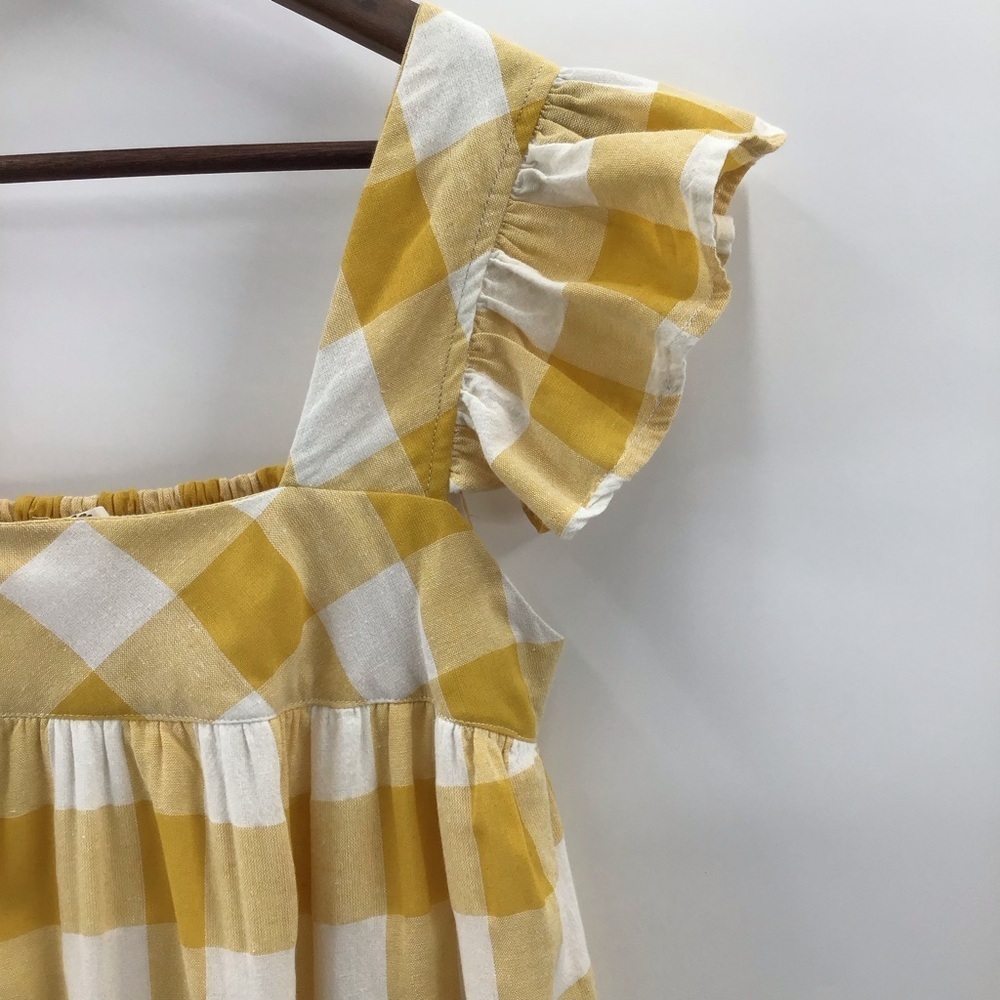 Entro Gingham Yellow and White Checker Dress - Picture 5 of 10